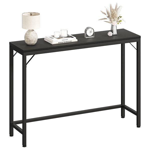 Console Table, Narrow Sofa Table, 39" Entryway Small Sofa Side Display for Hallway,Corridor,Black