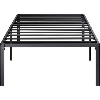 Twin 18-inch High Metal Platform Bed Frame With Under-bed Storage Space