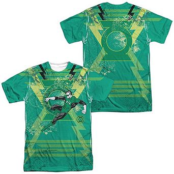 Green Lantern Wield The Logo Short Sleeve Adult 100% Poly Crew T-shirt