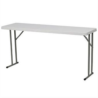 White Top Commercial Grade 60-inch Folding Table - Holds Up To 330 Lbs