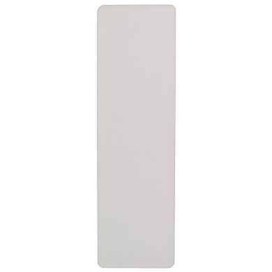 Lightweight 60 Inch Folding Table with Metal Frame for Banquet and Classroom Use, White