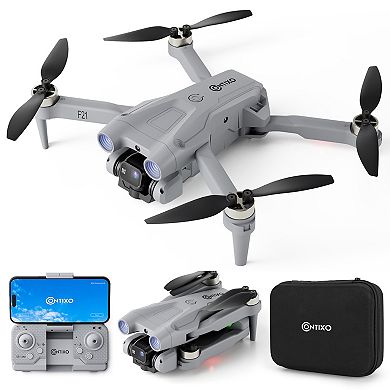 F21 1080p Camera Foldable Drone Brushless Motor, Obstacle Avoidance, Follow Me, Altitude Hold