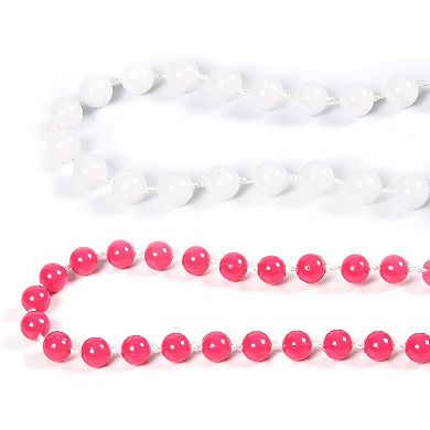 6-pack Team Bride Bride To Be Plastic Beaded Shot Glasses Necklaces 30.4" Long