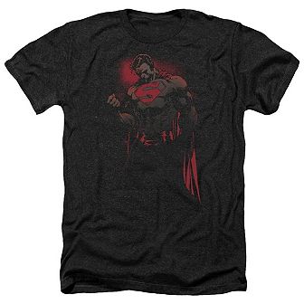 Superman Red Son Adult Heather T-shirt