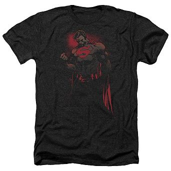 Superman Red Son Adult Heather T-shirt