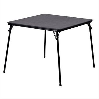 Black Multi-purpose Folding Table - Great For Playing Card Games Or Poker Table