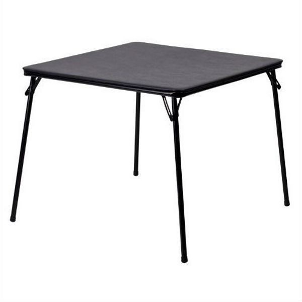 Black Multipurpose Folding Table Great For Playing Card Games Or