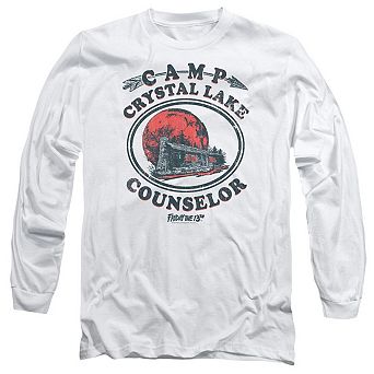 Friday The 13th Camp Counselor Long Sleeve Adult T-shirt