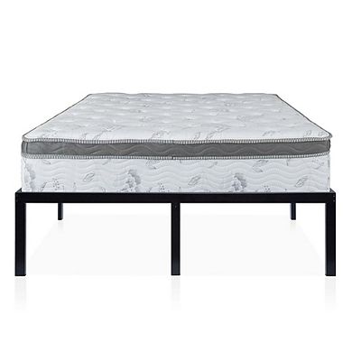 King Size 16-inch High Heavy Duty Metal Platform Bed Frame