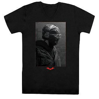 The Batman (2022) Riddler Worn Portrait Short Sleeve T-shirt