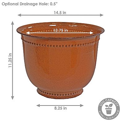 Michael Metal Outdoor Planter Set Of 2