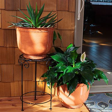 Michael Metal Outdoor Planter Set Of 2