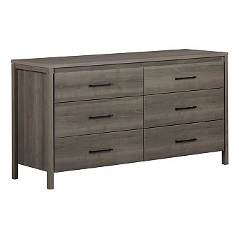 Modern 6 Drawer Double Dresser