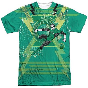 Green Lantern Wield The Logo Short Sleeve Adult 100% Poly Crew T-shirt