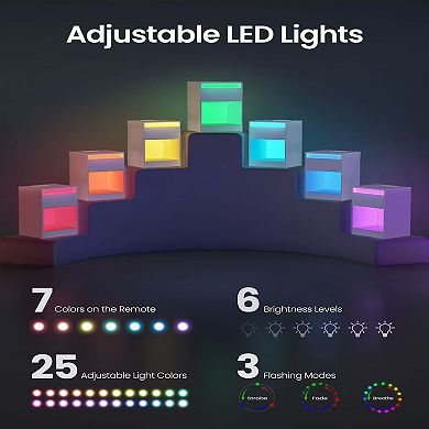 Nightstand With Charging Station & Led