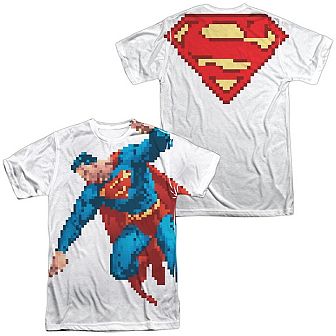 Superman Superbit Short Sleeve Adult Poly Crew T-shirt