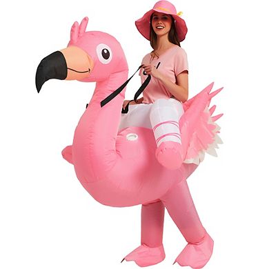 Flamingo Inflatable Riding On, Air Blow Up Costumes Fancy Dress Party Halloween Costume For Adult
