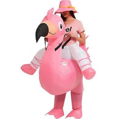 Flamingo Inflatable Riding On, Air Blow Up Costumes Fancy Dress Party Halloween Costume For Adult