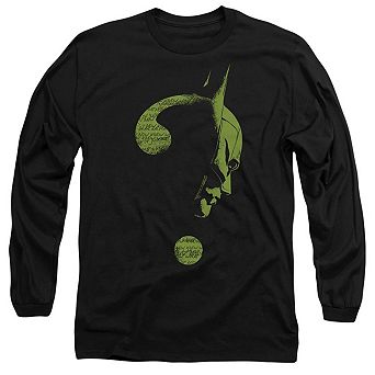 The Batman (2022) Question Mark Long Sleeve Adult T-shirt