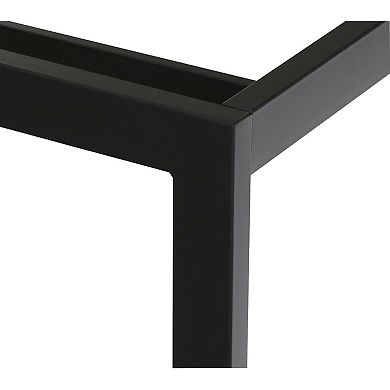 Twin Size Modern Heavy Duty Black Metal Platform Bed Frame