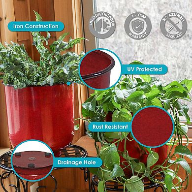 Vivian Metal Outdoor Planter Set Of 4