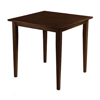 Square 4-Person Dining Table, Solid Wood Shaker Style for Kitchen or Breakfast Nook