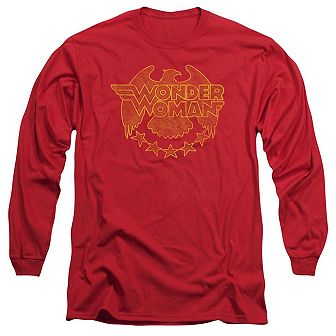 Dc Comics Wonder Woman Eagle Long Sleeve Adult T-shirt