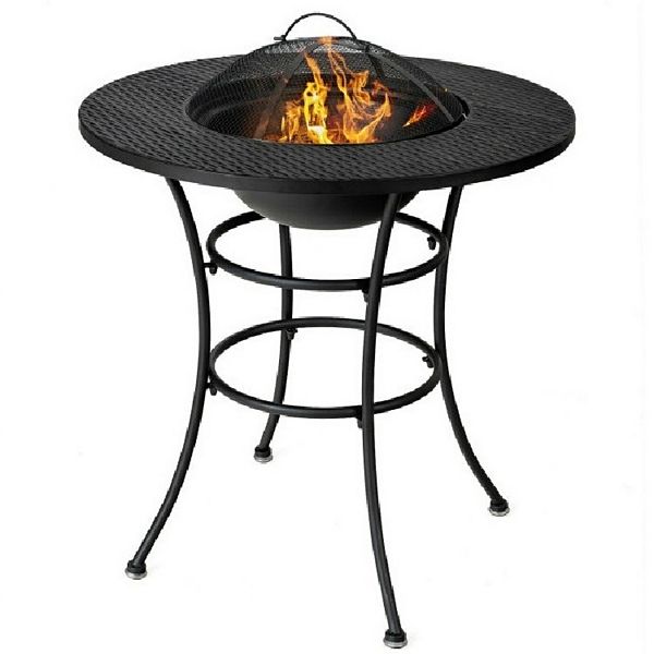 4 In 1 Fire Pit, Grill Cooking Bbq Grate, Ice Bucket, Dining Table