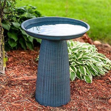 Sunnydaze Gleeful Garden Metal Outdoor Bird Bath