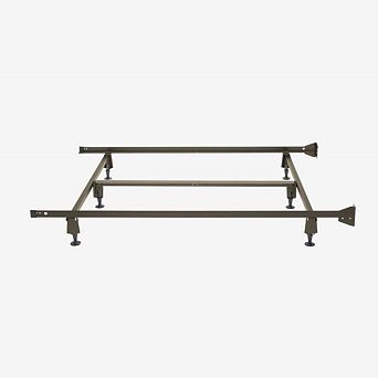 Twin/twin Xl Steel Metal Bed Frame With Bolt-on Headboard Brackets