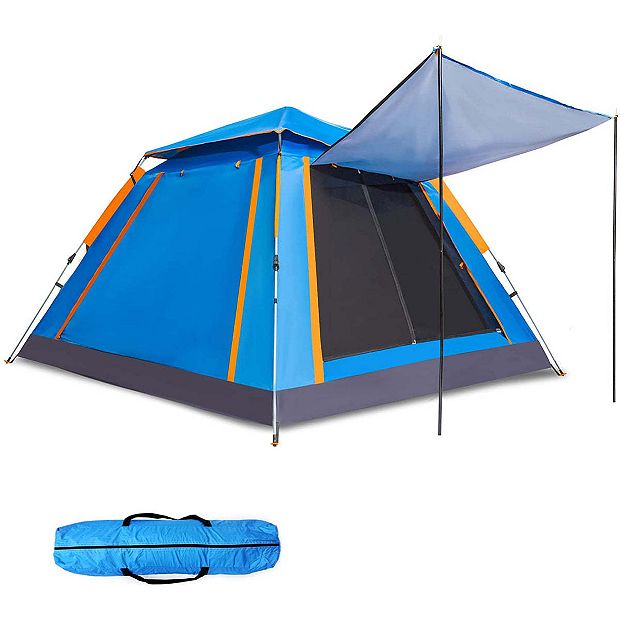 Instant Pop Up Tent 5 Person Blue