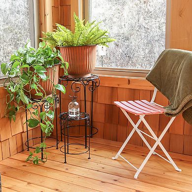 Sunnydaze Carlotta Metal Outdoor Planter - 14.75 in