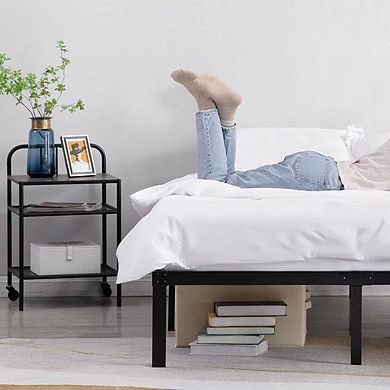 King 16-inch Heavy Duty Metal Bed Frame With 3,500 Lbs Weight Capacity