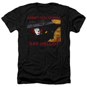 It Hello Adult Heather T-shirt