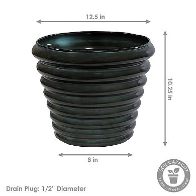 Molly Metal Outdoor Planter Set Of 2