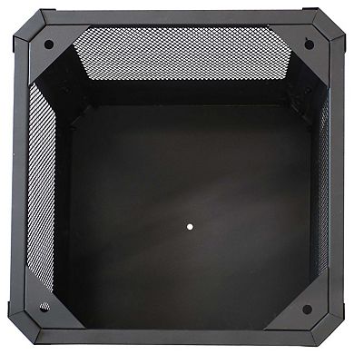 16 Inch Small Grelha Square Outdoor Fire Pit With Grilling Grate