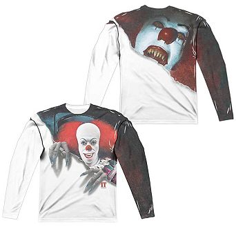 It Pennywise It Long Sleeve Adult Poly Crew T-shirt