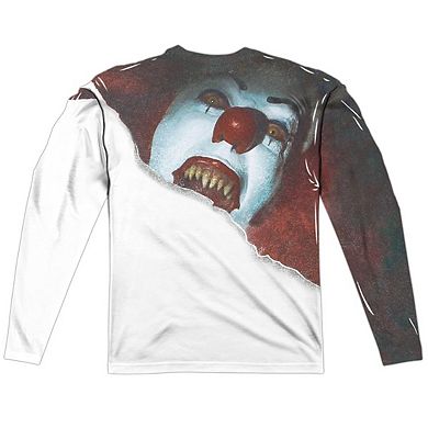 It Pennywise It Long Sleeve Adult Poly Crew T-shirt