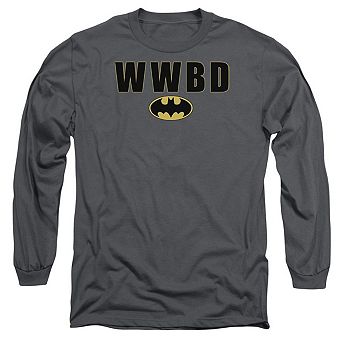 Batman Wwbd Logo Long Sleeve Adult T-shirt