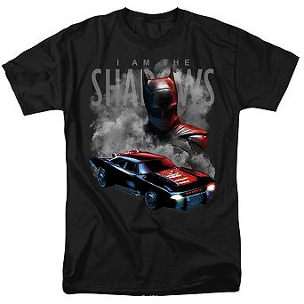 The Batman (2022) Batman And Batmobile Short Sleeve Adult T-shirt