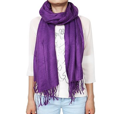 Artificial Cashmere Scarves With Fringed Edges Set Of 3