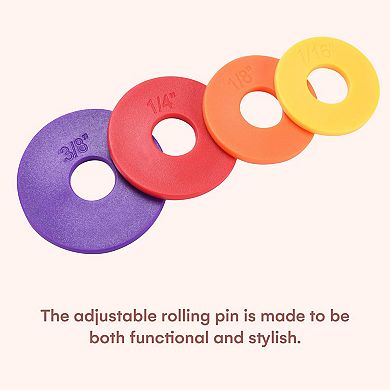 Rolling Pin With Thickness Rings