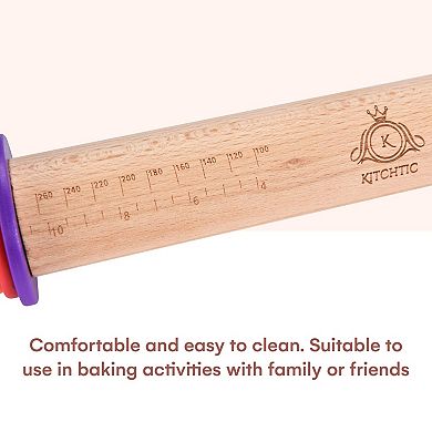 Rolling Pin With Thickness Rings