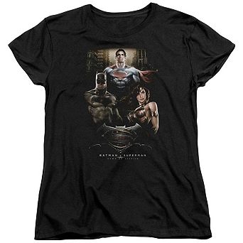 Batman V Superman The Three Short Sleeve Womens T-shirt