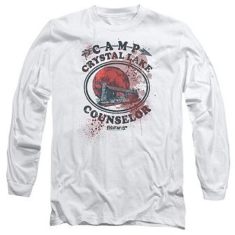 Friday The 13th Camp Counselor Victim Long Sleeve Adult T-shirt