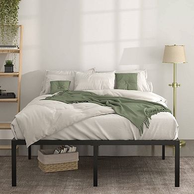 Queen 18-inch Metal Platform Bed Frame With Under-bed Storage Space