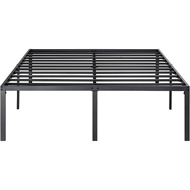 Queen 18-inch Metal Platform Bed Frame With Under-bed Storage Space