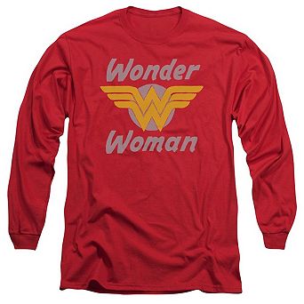 Dc Comics Wonder Woman Wings Long Sleeve Adult T-shirt