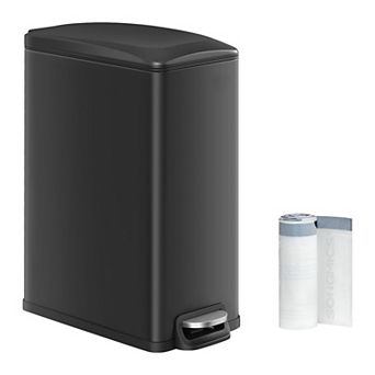 12.7 Gallon Garbage Can For Narrow Spaces With Soft-close Lid