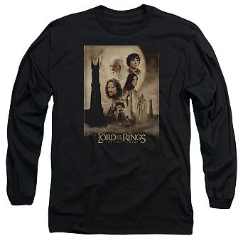 Lord Of The Rings Two Towers Poster Long Sleeve Adult T-shirt